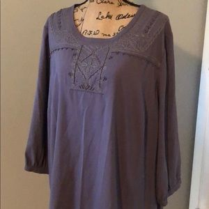 Semi sheer beautifully beaded tunic